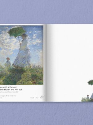 Sổ 100 tranh Art museum handbook: Claude Monet - Painting with light
