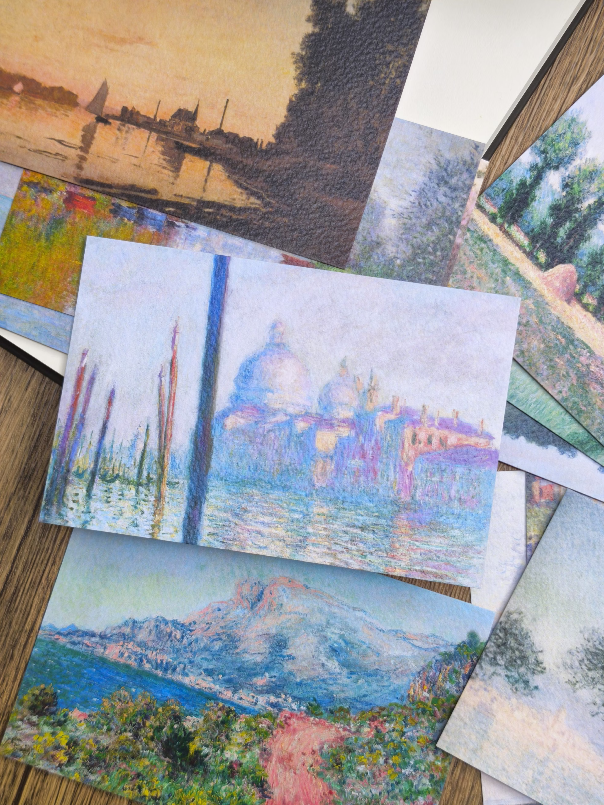 Boxset 100 postcard tranh Claude Monet - Art Museum series