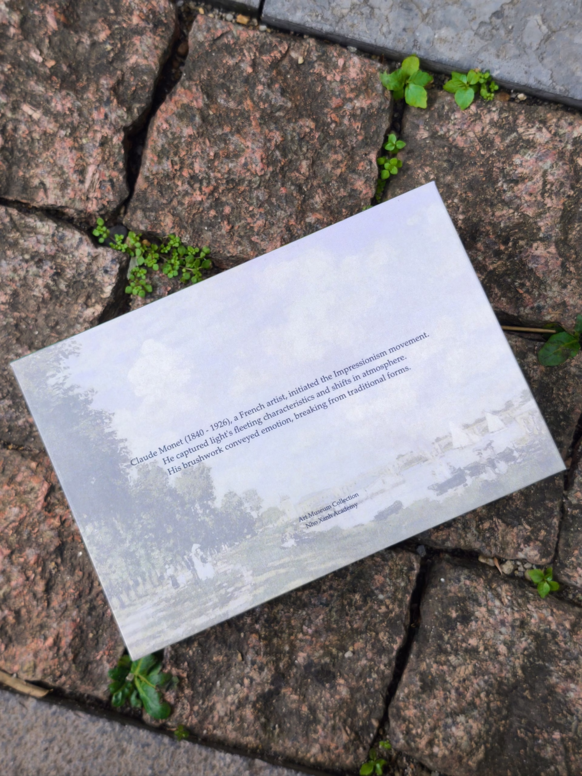 Boxset 100 postcard tranh Claude Monet - Art Museum series
