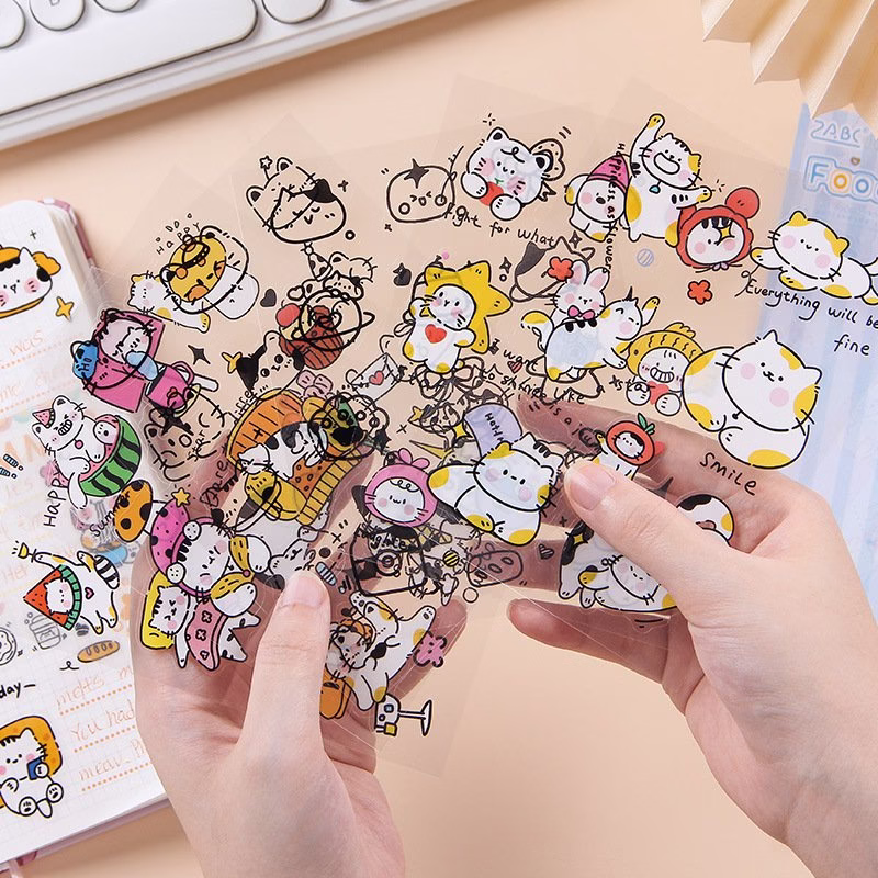 Sticker mèo pet x 6 tấm