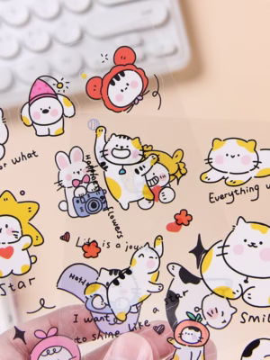 Sticker mèo pet x 6 tấm