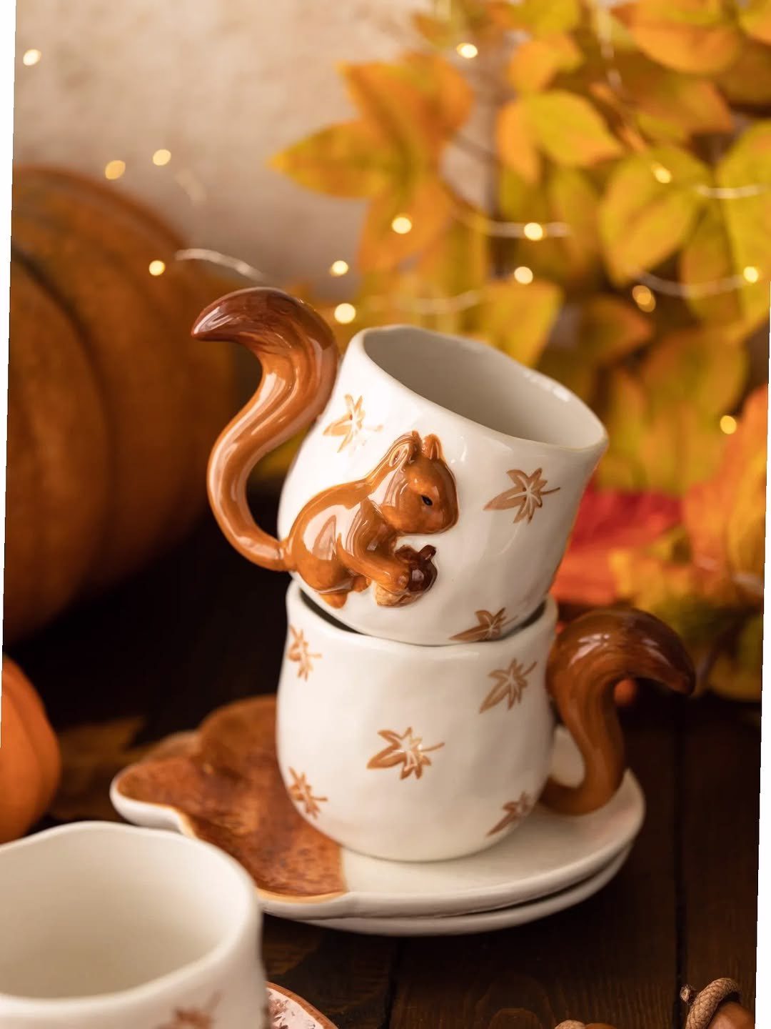 Set cốc sóc đĩa hạt dẻ