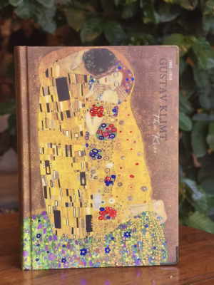 Sổ The Kiss - Gustav Klimt in cạnh viền, bìa ép kim