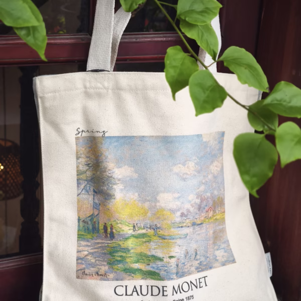 Túi tote Monet - Spring by the Seine