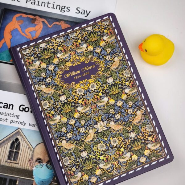 Sổ ép kim William Morris - Strawberry Thief