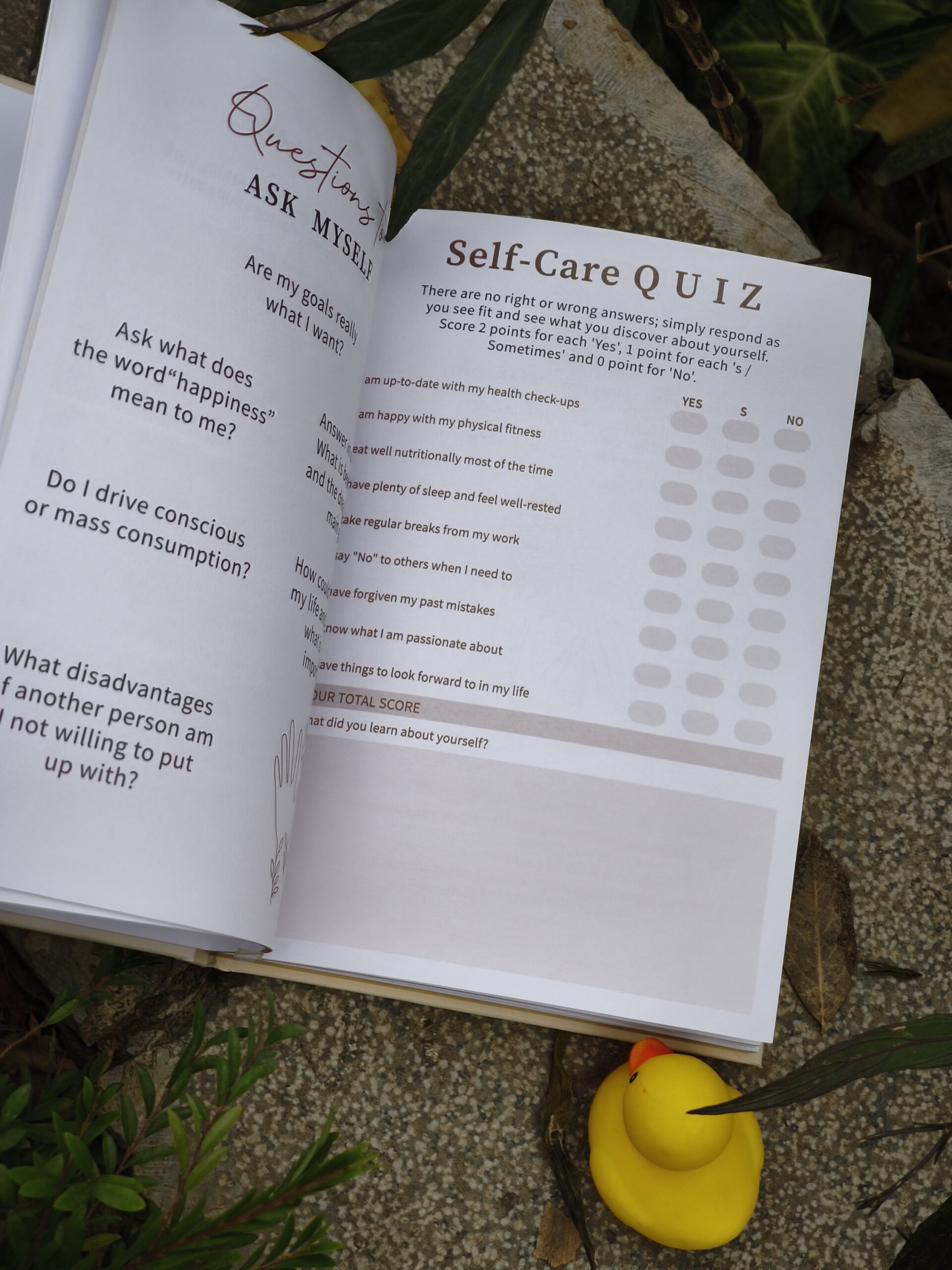 Sổ Self care journal prompt book