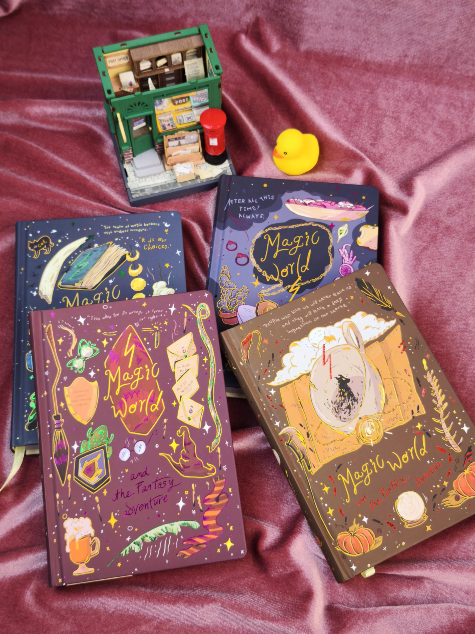 Sổ ép kim Magic World - Harry Potter series (Hồng)