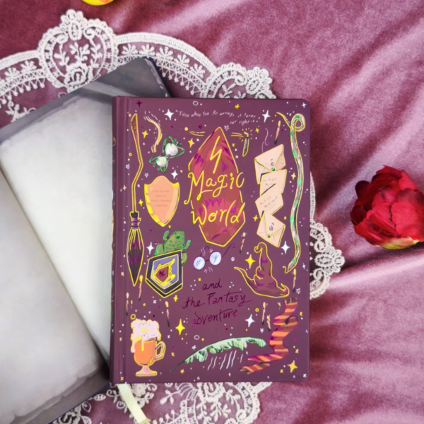 Sổ ép kim Magic World - Harry Potter series (Hồng)