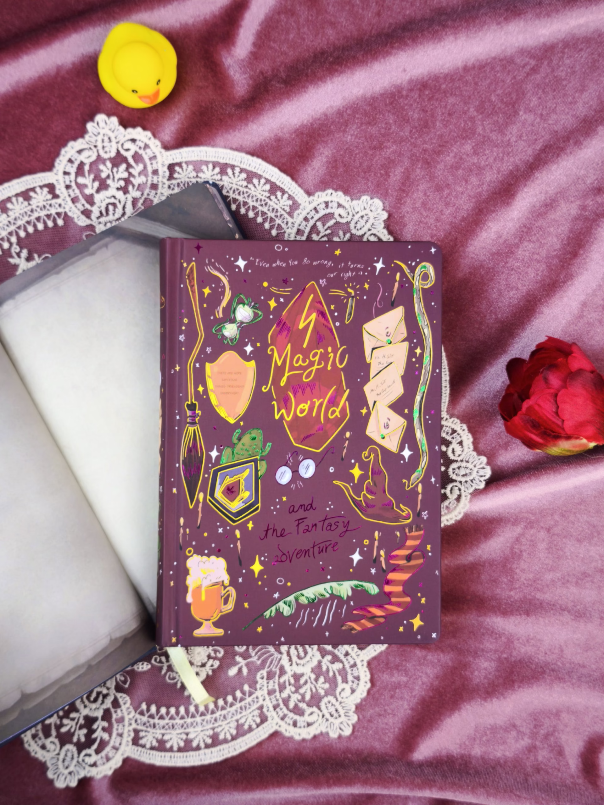 Sổ ép kim Magic World - Harry Potter series (Hồng)