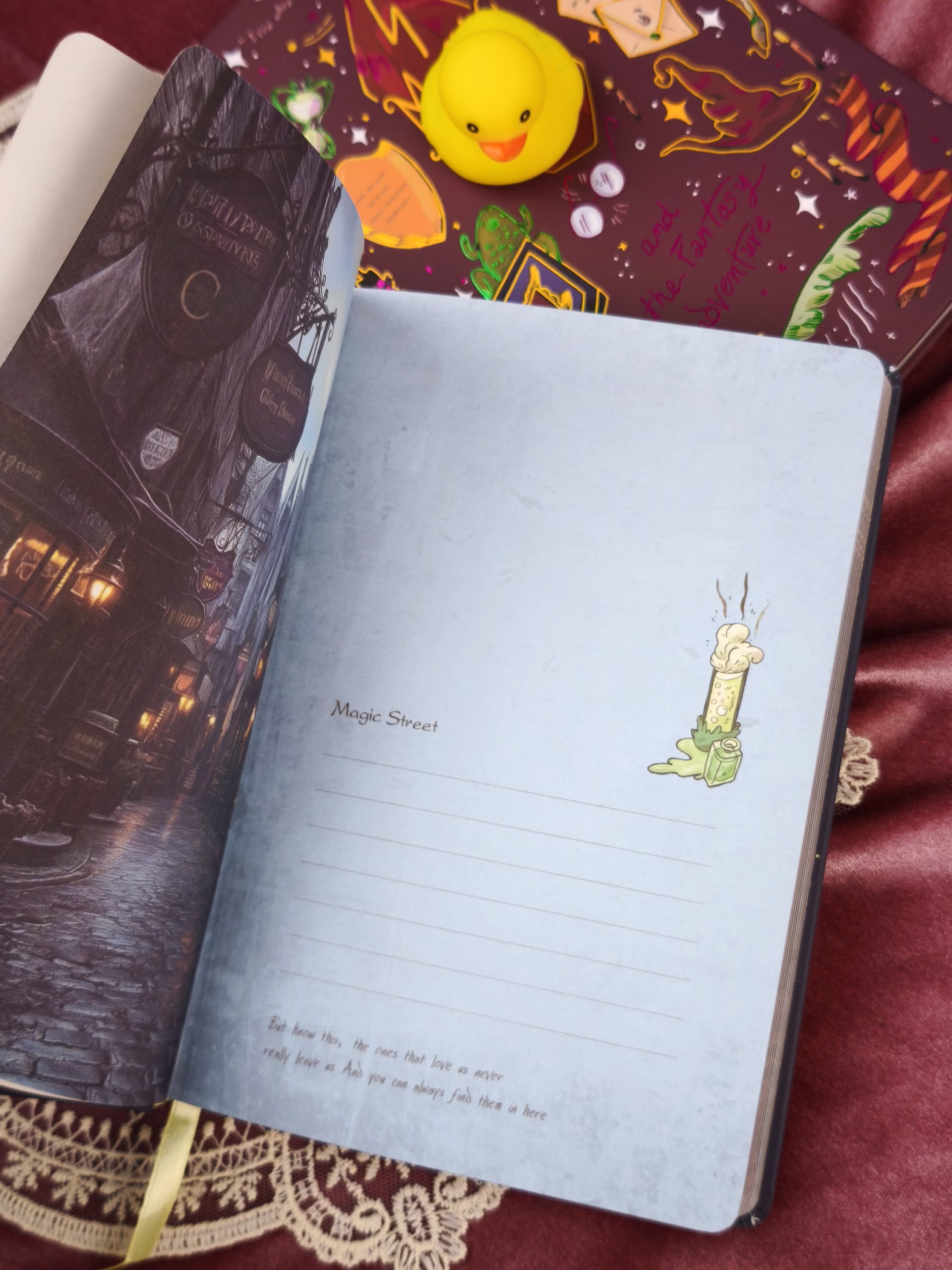 Sổ ép kim Magic World - Harry Potter series (Hồng)