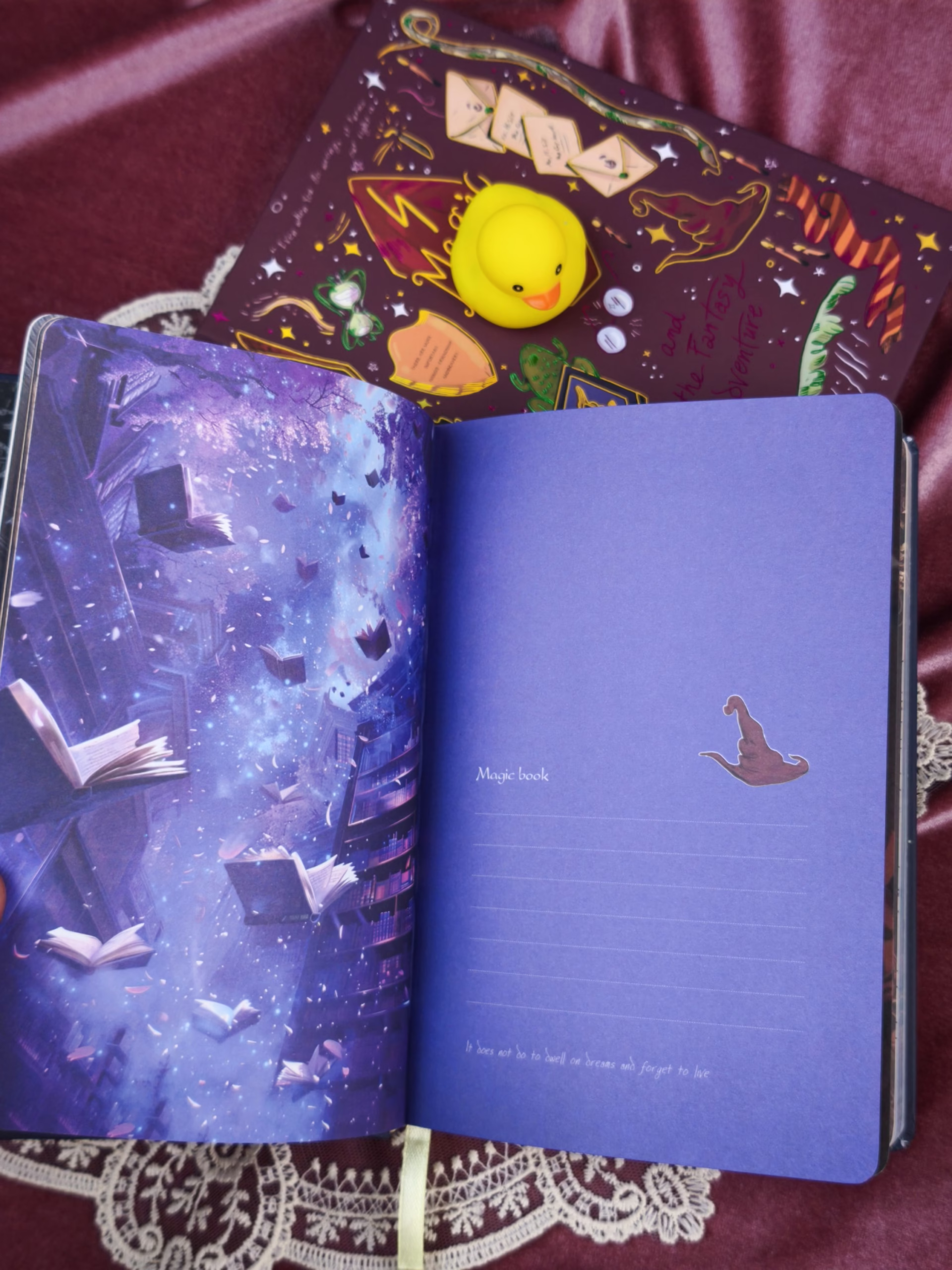 Sổ ép kim Magic World - Harry Potter series (Hồng)