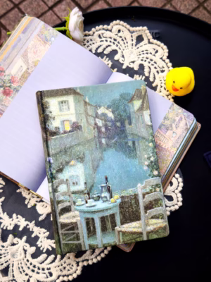 Sổ tranh Henri Le Sidaner – Bàn nhỏ trong ánh hoàng hôn