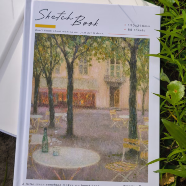 Sổ sketch Henri Le Sidaner - Quảng trường, Aix-les-Bains