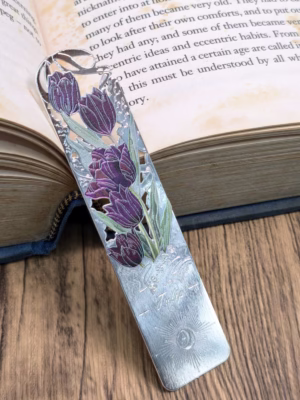 Bookmark kim loại - Hoa của Redoute (Tulip)