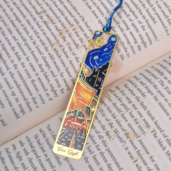 Bookmark kim loại Van Gogh - Quán cafe