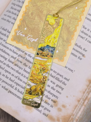 Bookmark kim loại - Van Gogh - Cánh đồng lúa mạch