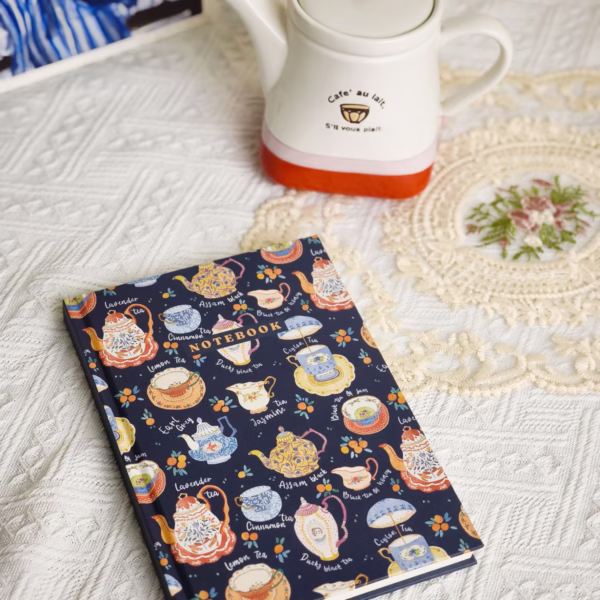 Sổ bìa dập vân vải Tea Time - Leben
