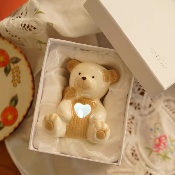 Gấu sứ có đèn