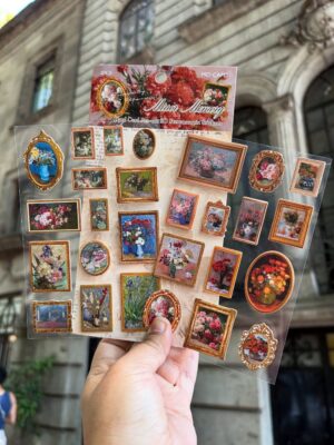 Sticker Nổi Chủ Đề Hội Hoạ Set 2 Tấm - Hoa