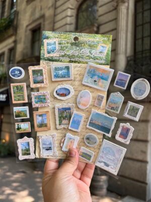 Sticker Nổi Chủ Đề Hội Hoạ Set 2 Tấm - Monet