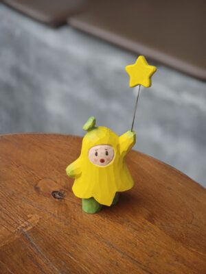 Tượng khắc gỗ thủ công bé chuối