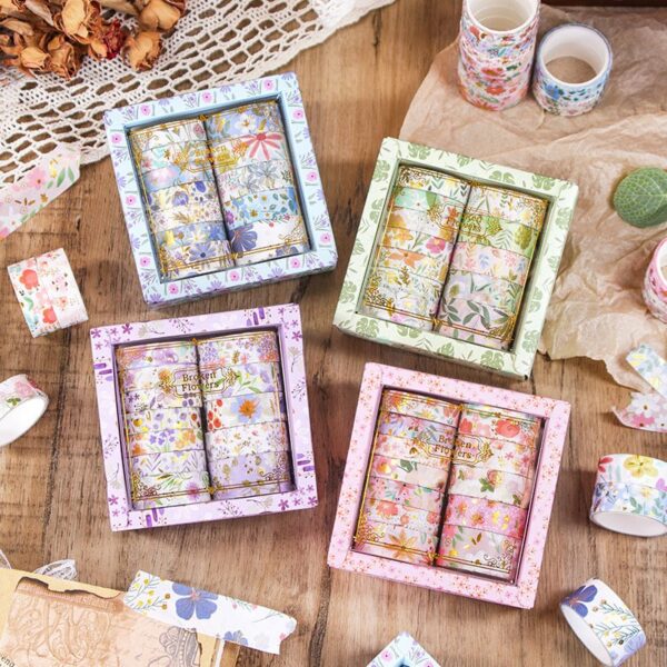 Washi tape Broken flowers