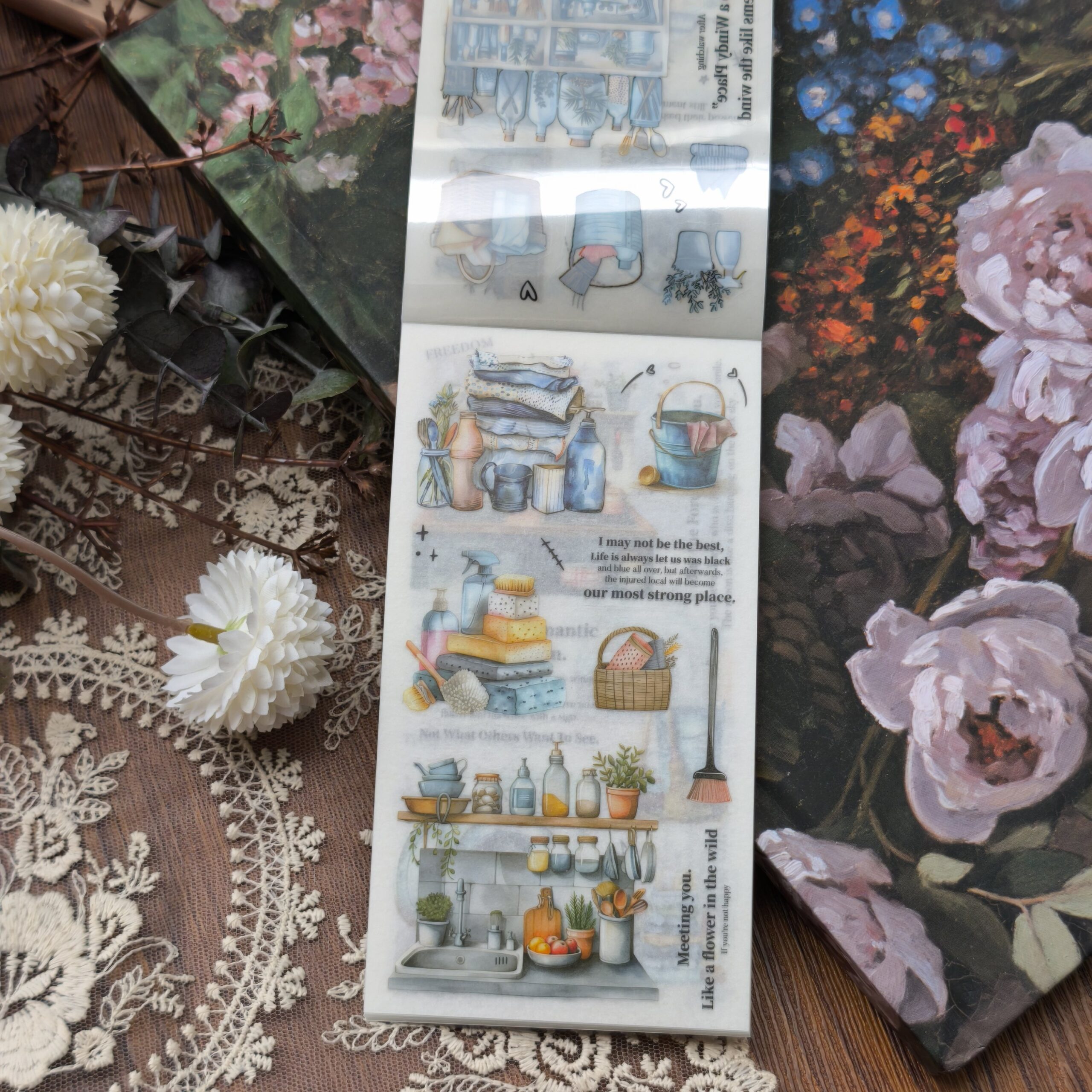 Sticker quyển Soft home time