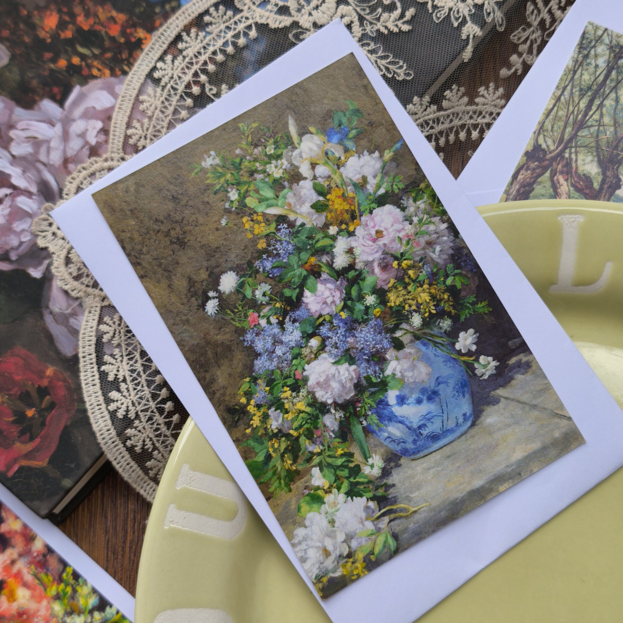 Set 10 postcard hoa và phong cảnh (kèm phong bì)