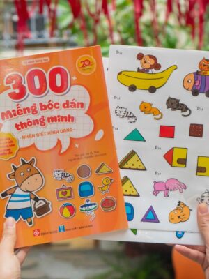 300 miếng bóc dán thông minh - Nhận biết hình dạng