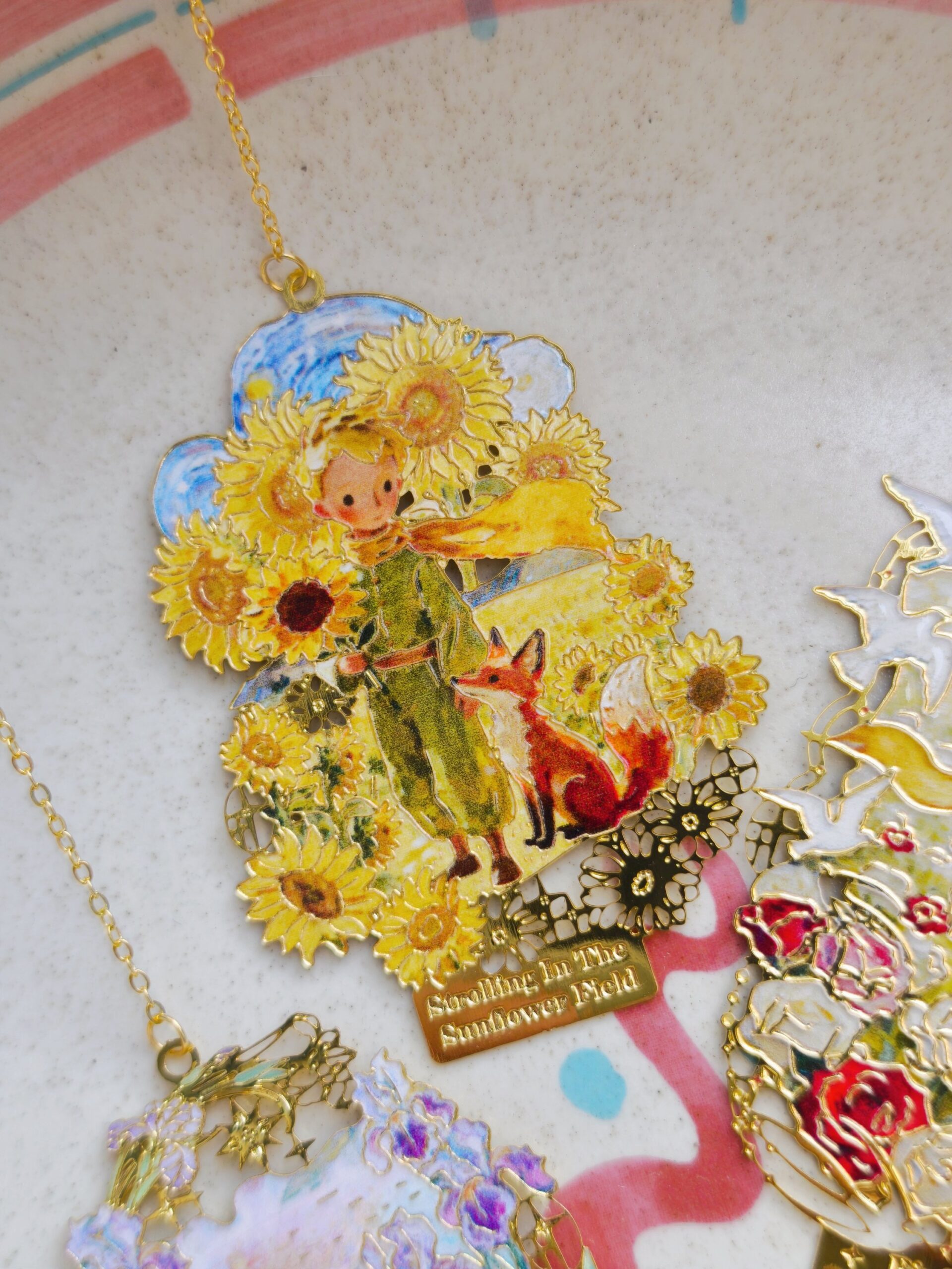 Bookmark hoàng tử bé ft hoa hướng dương