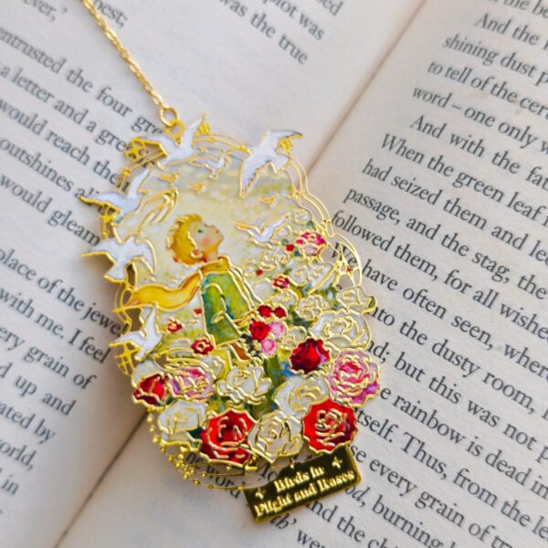 Bookmark hoàng tử bé ft hoa hồng xanh