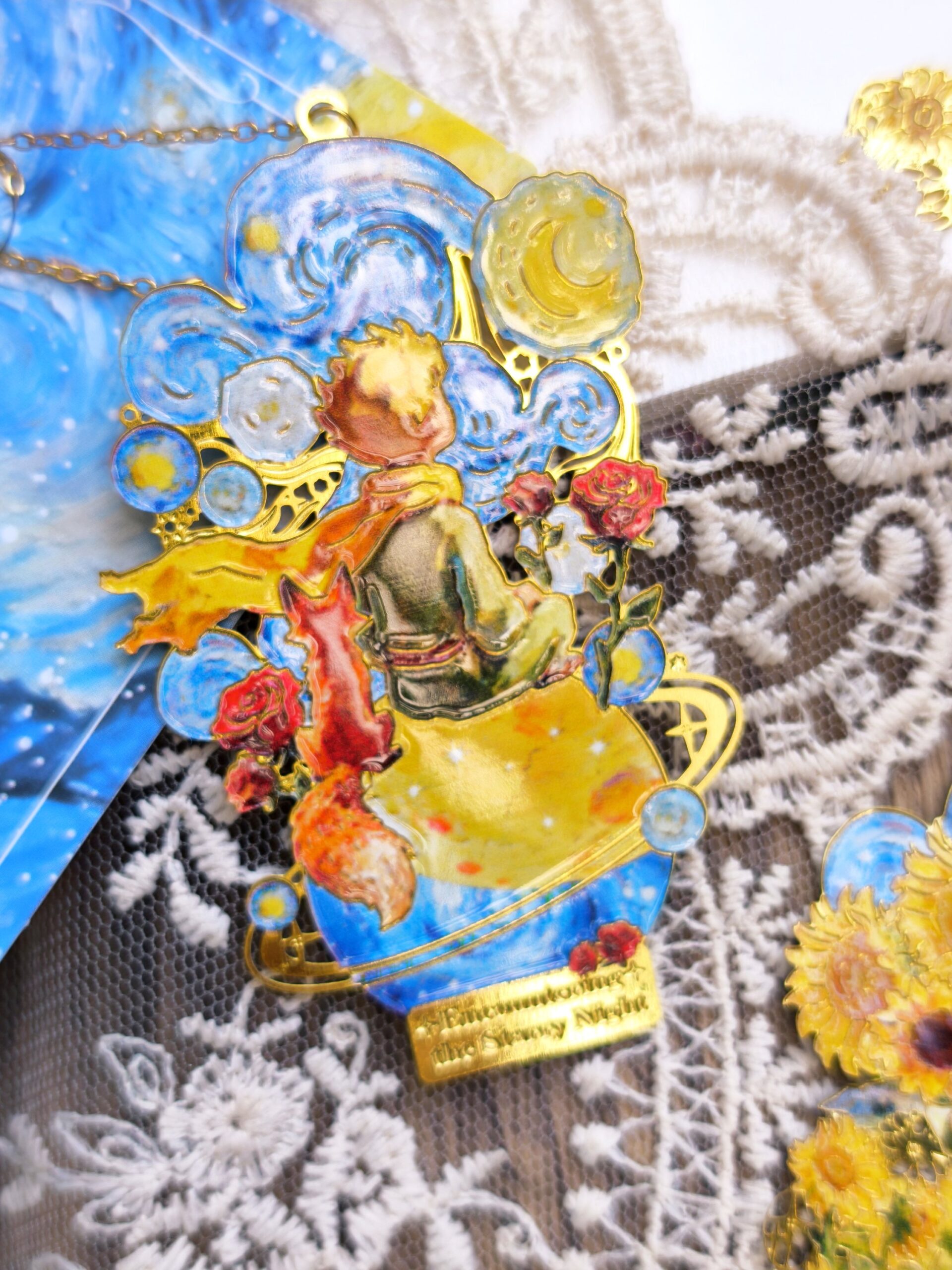 Bookmark hoàng tử bé ft starry night