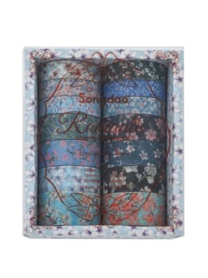 Washi tape Romantic cherry blossoms 14 cuộn - Mẫu 4