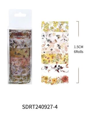 Washi tape Good memories 6 cuộn - Mẫu 4
