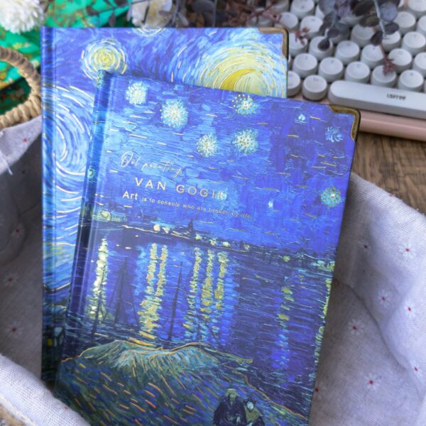 Sổ tranh Van Gogh oil painting 2 - Over the Rhone