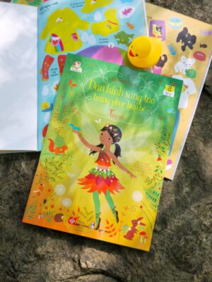 Dán hình sáng tạo trang phục búp bê - Tiên nữ