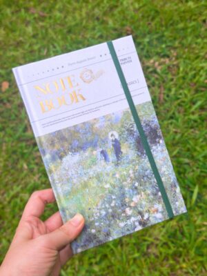 Sổ kẻ ngang Spring in Renoir - Người phụ nữ cầm ô trong vườn