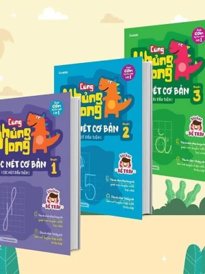 Combo 3 Cuốn Cùng Khủng Long Học Nét Cơ Bản Bé Trai