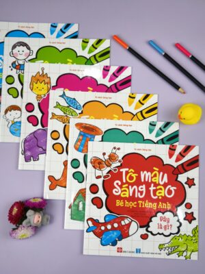 Tô màu sáng tạo - Bé học tiếng Anh (6 cuốn)