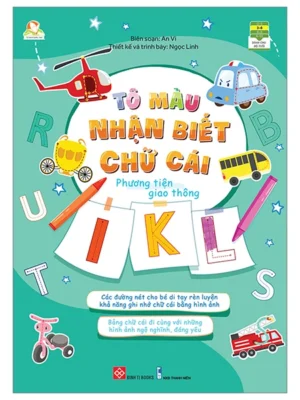 Tô màu nhận biết chữ cái - Phương tiện giao thông
